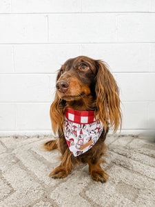 Barking All the Way Reversible XMAS Bandana